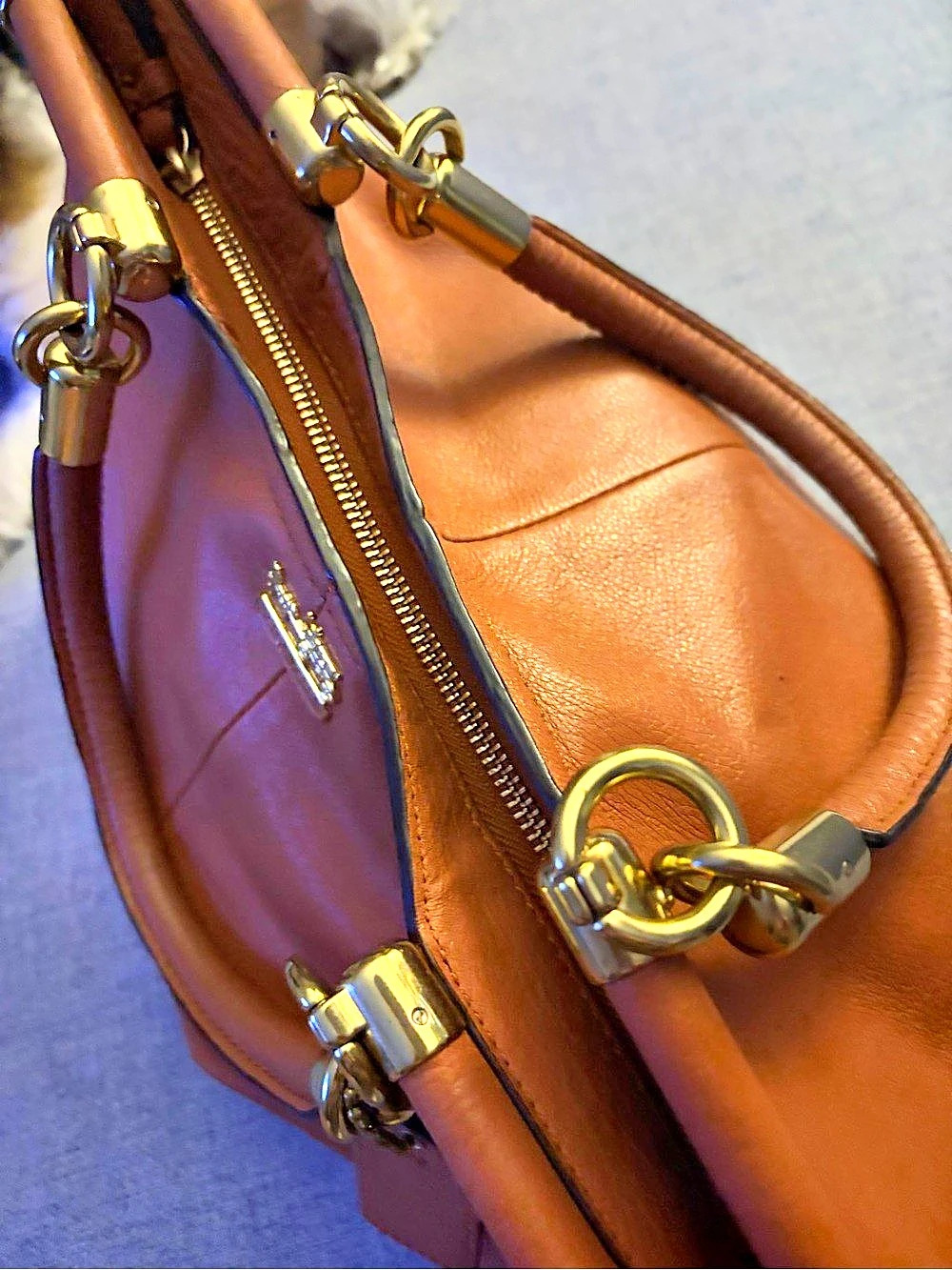 Coach Madison Leather Sophia Satchel Brown - Picture 2 of 3